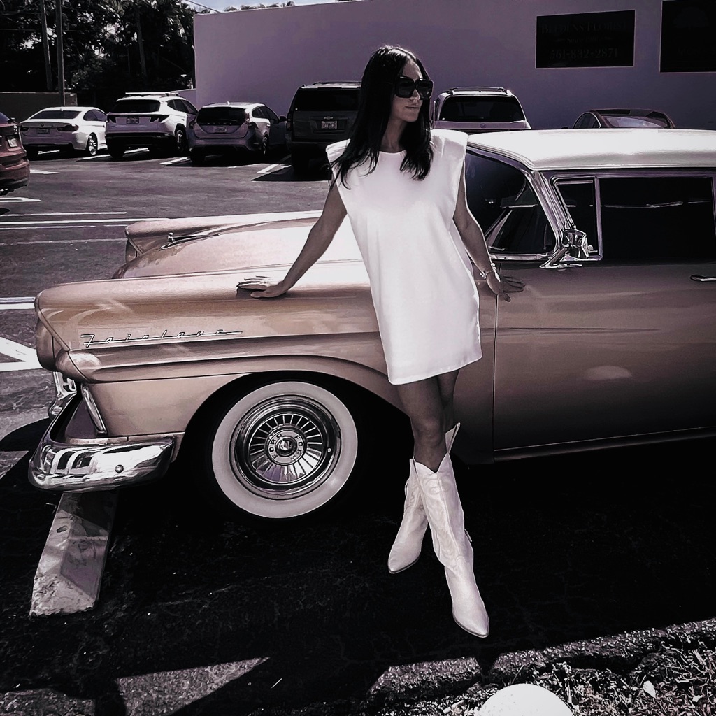 Dolce Vita Solei Cowboy Knee High Boots White